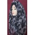 Mariam hijab - Black Flower Print 